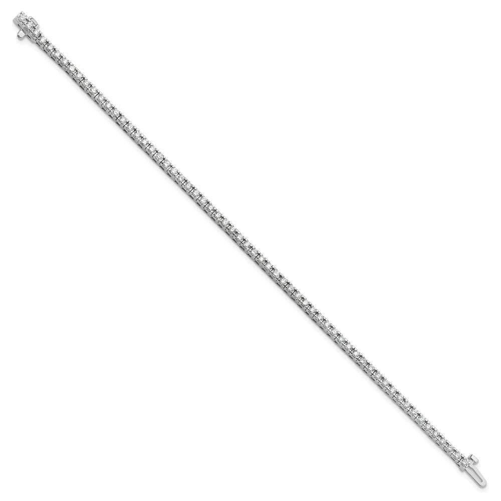 14k White Gold AAA Diamond Tennis Bracelet