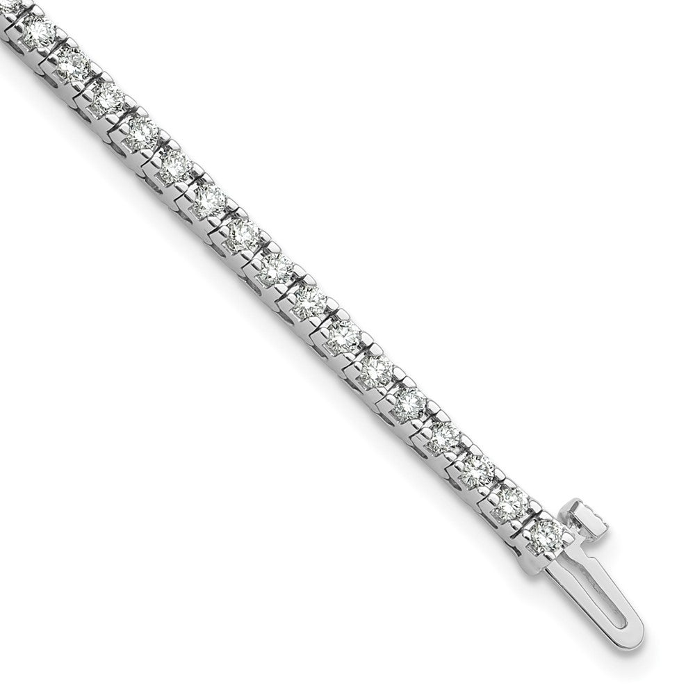 14k White Gold A Diamond Tennis Bracelet