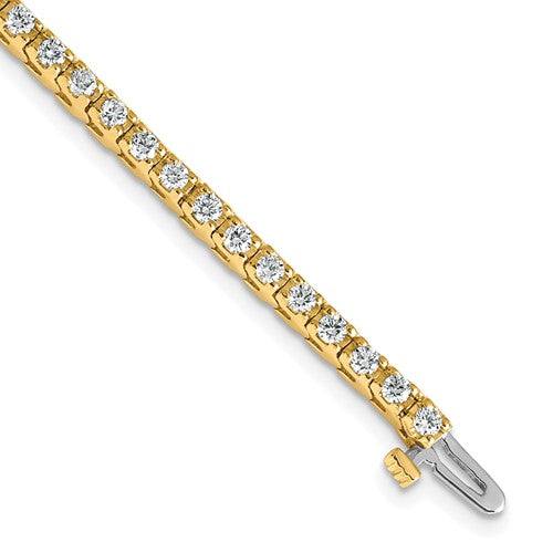 14k AA Diamond Tennis Bracelet