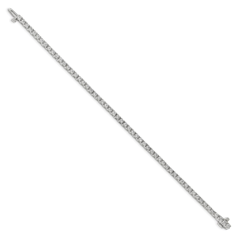 14k White Gold A Diamond Tennis Bracelet