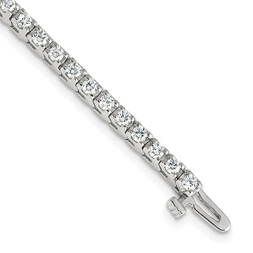 14k White Gold Tennis Bracelet Mounting