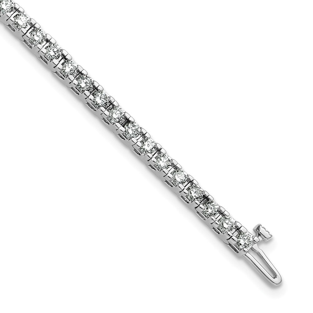 14k White Gold AAA Diamond Tennis Bracelet
