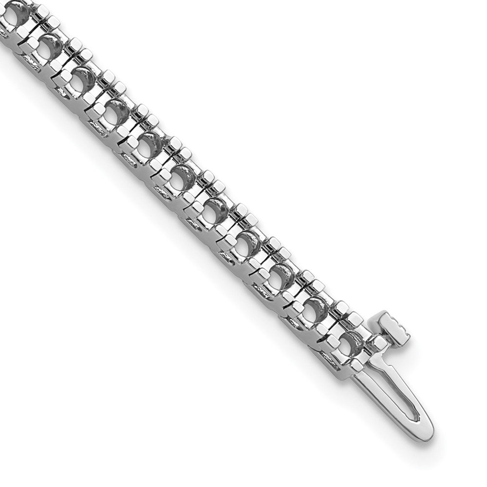 14k White Gold Tennis Bracelet Mounting