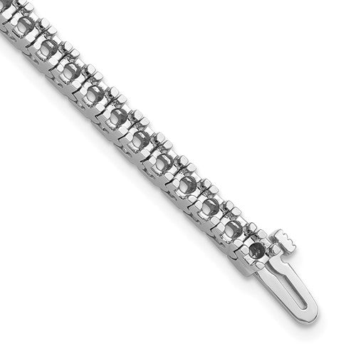 14k White Gold Tennis Bracelet Mounting