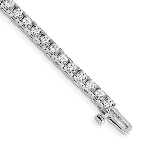 14k White Gold AAA Diamond Tennis Bracelet