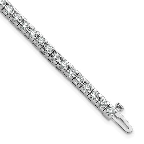 14k White Gold AAA Diamond Tennis Bracelet