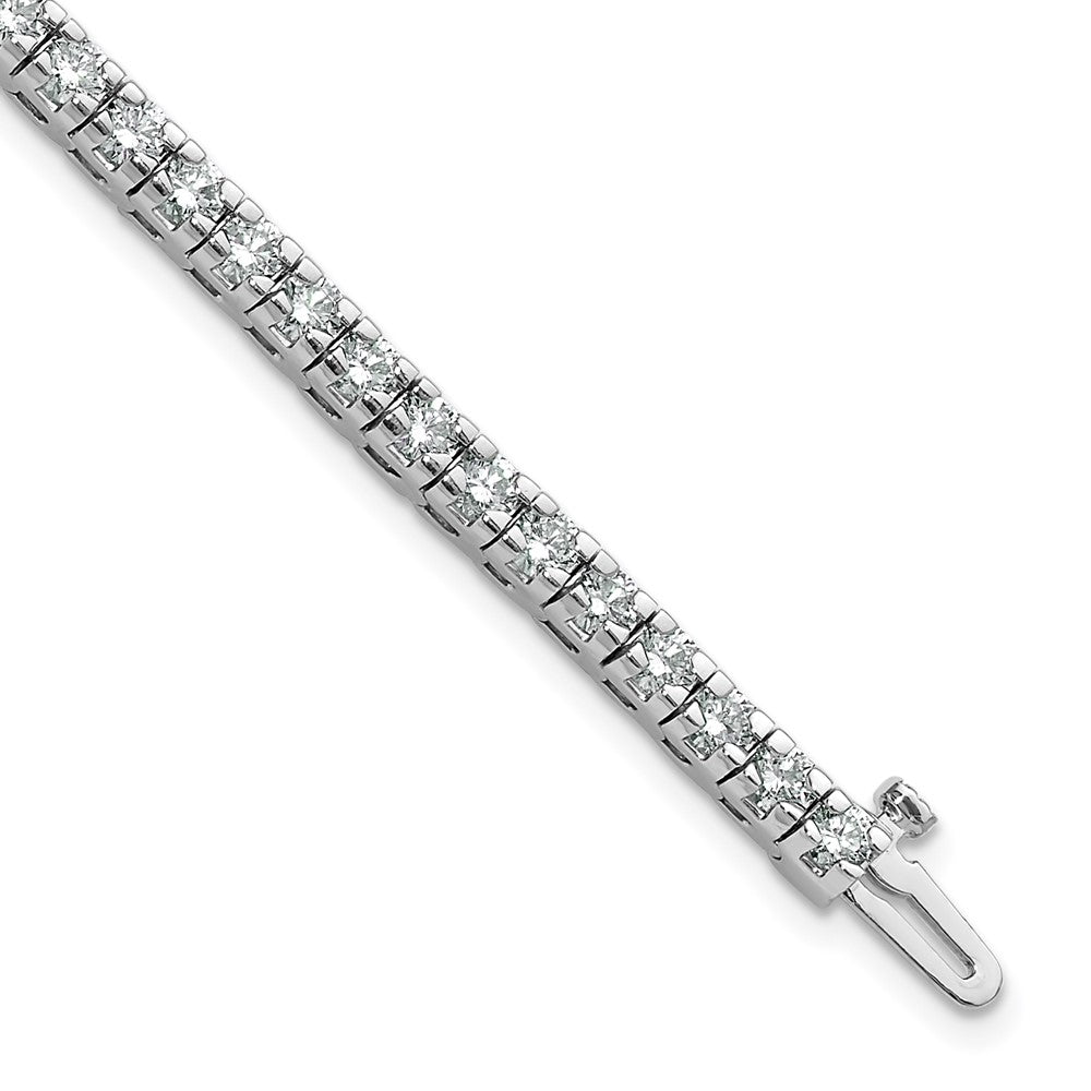 14k White Gold AAA Diamond Tennis Bracelet