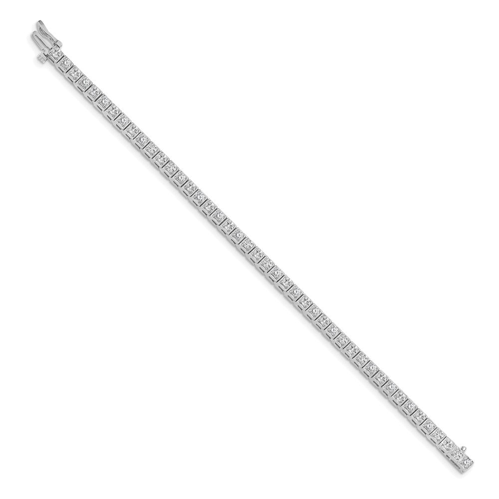 14k White Gold AAA Diamond Tennis Bracelet