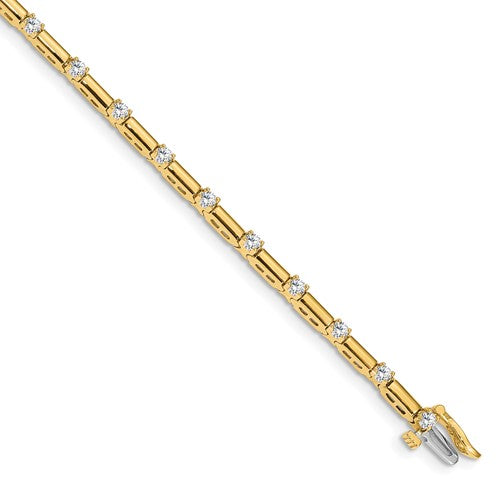 14k AAA Diamond Tennis Bracelet