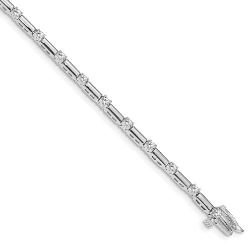 14k White Gold VS Diamond Tennis Bracelet