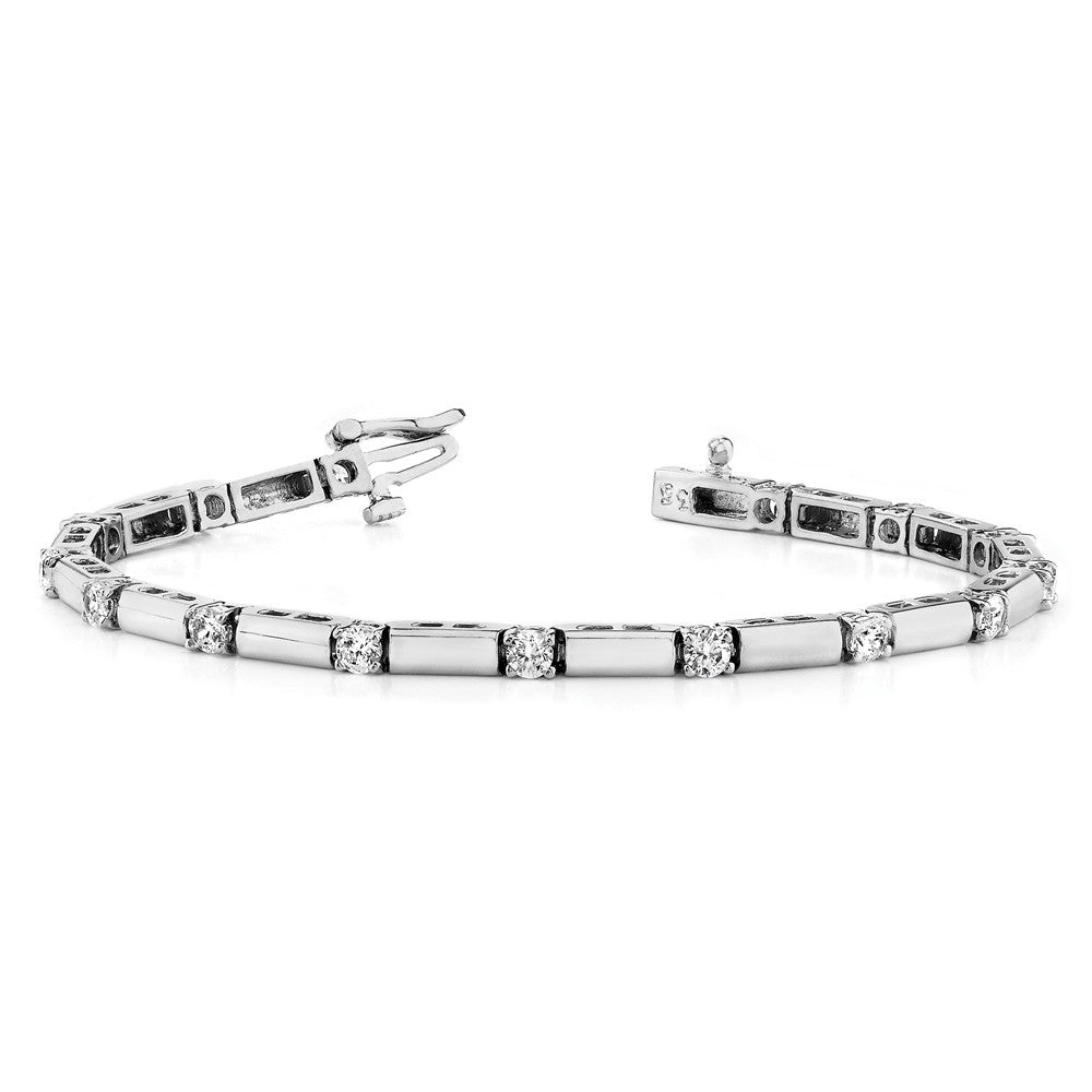 14k White Gold VS Diamond Tennis Bracelet