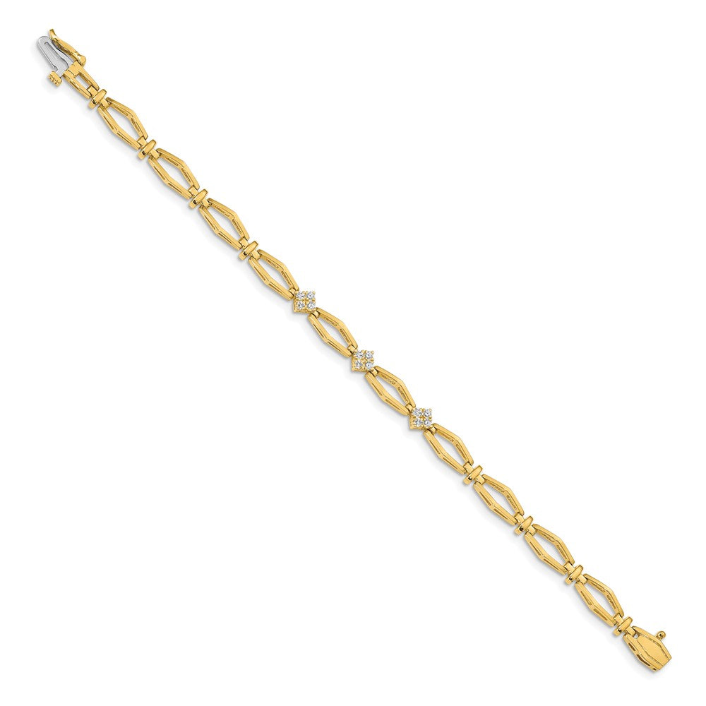 14k A Diamond Fancy Bracelet