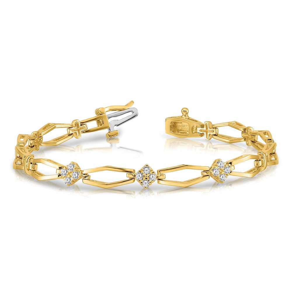 14k VS Diamond Fancy Bracelet