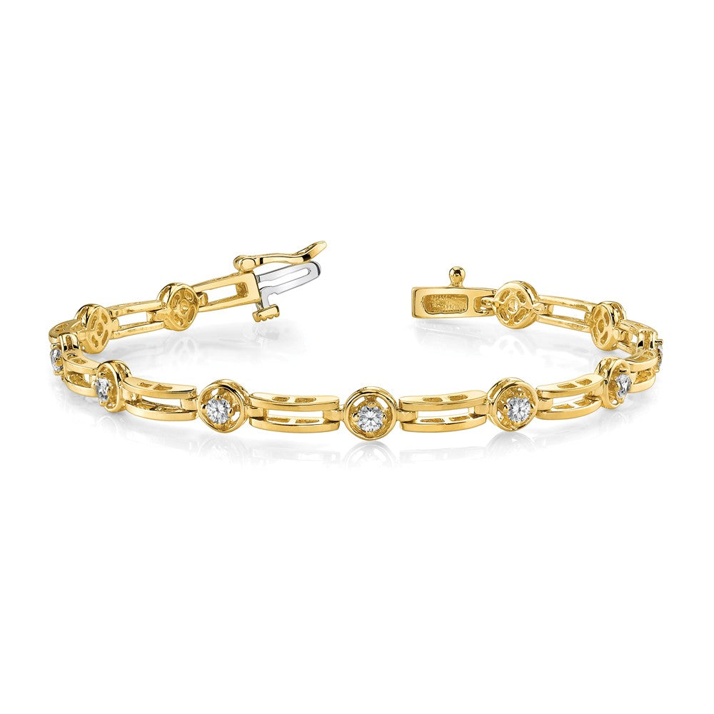 14k AAA Diamond Tennis Bracelet