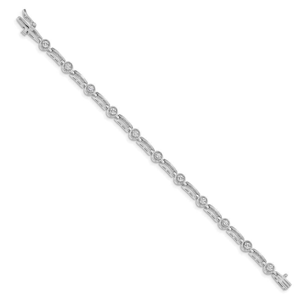 14k White Gold VS Diamond Tennis Bracelet