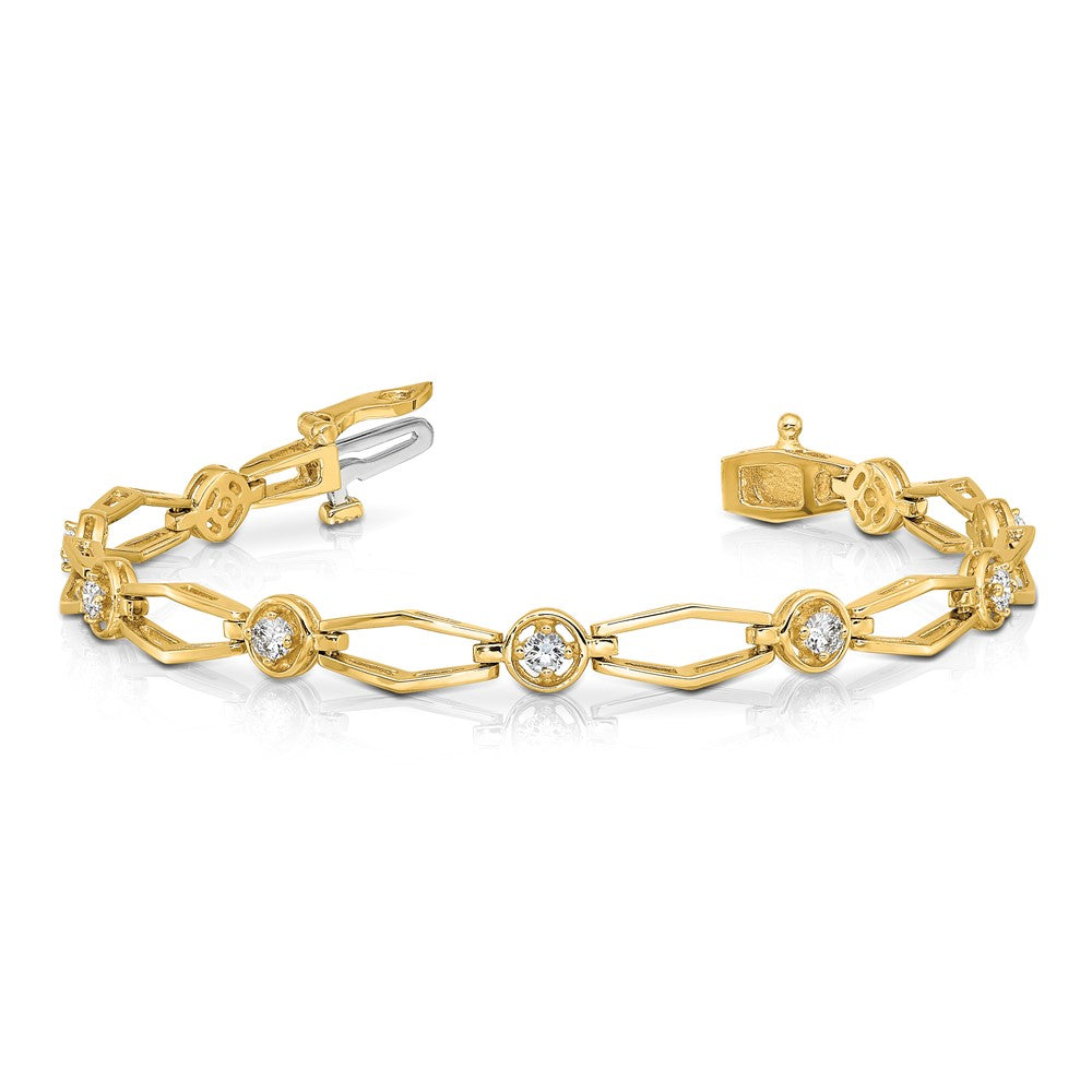 14k VS Diamond Fancy Bracelet