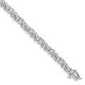 14k White Gold 3mm Tennis Bracelet Mounting