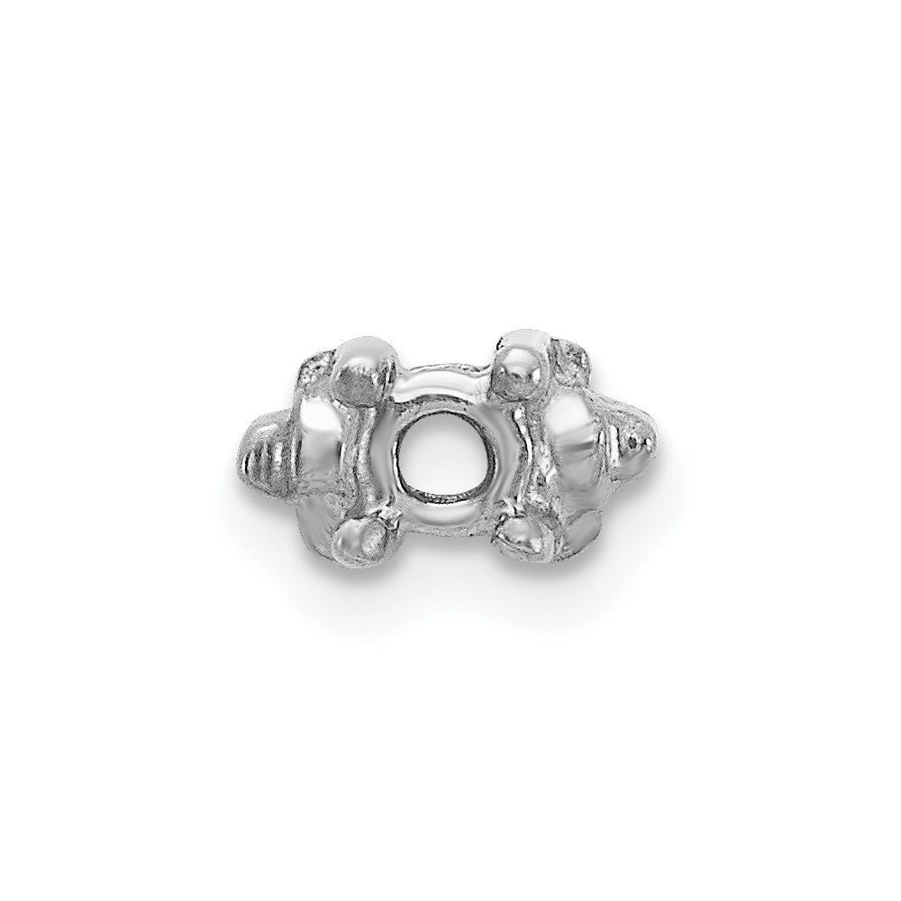14k White Gold Head, up to 2.75mm Dia., X852 Add-a-Diamond Bracelet