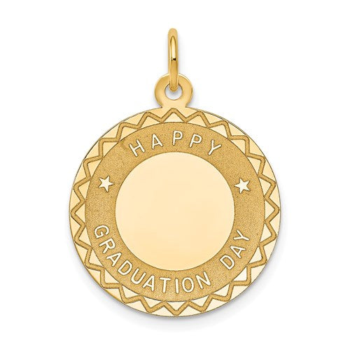 14k HAPPY GRADUATION DAY Charm