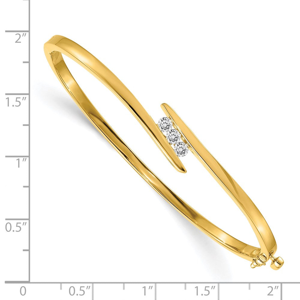 14k VS Diamond Hinged Bangle