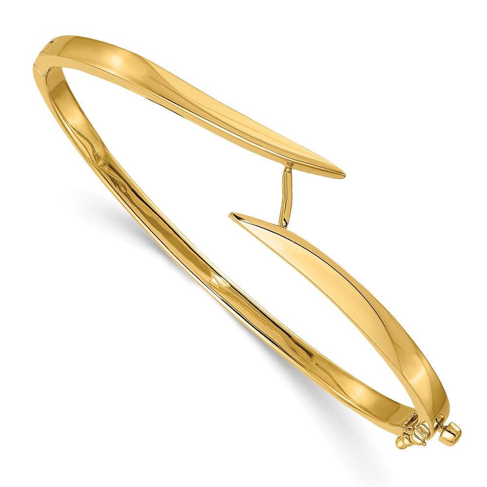 14k Two-tone VS Diamond Bangle