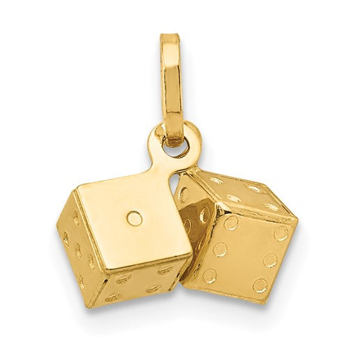 14k  3D Dice Charm