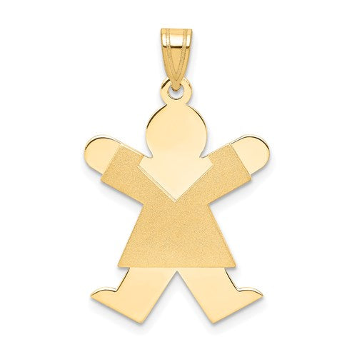 14k Girl Charm