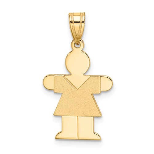 14k Girl Charm