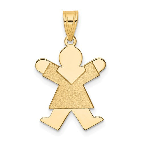 14k Girl Charm