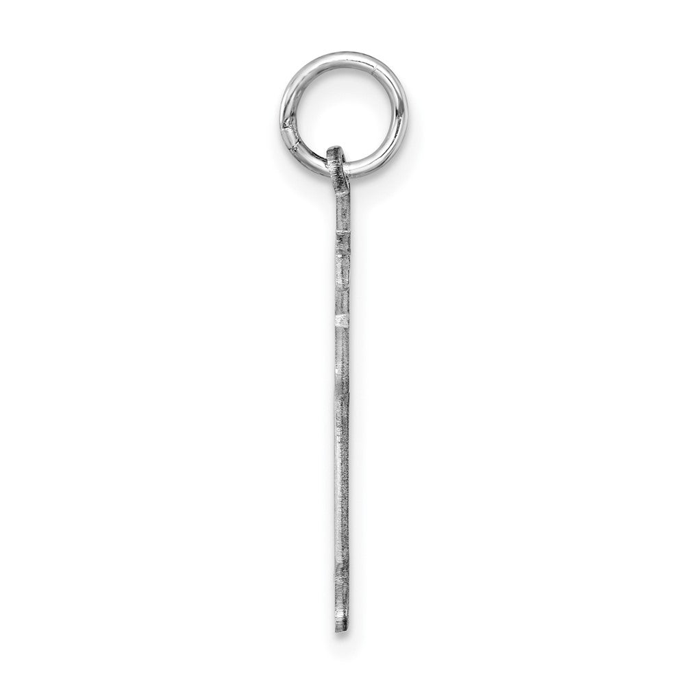 Sterling Silver Rhodium-plated Class of 2025 Boy Cuddle Charm