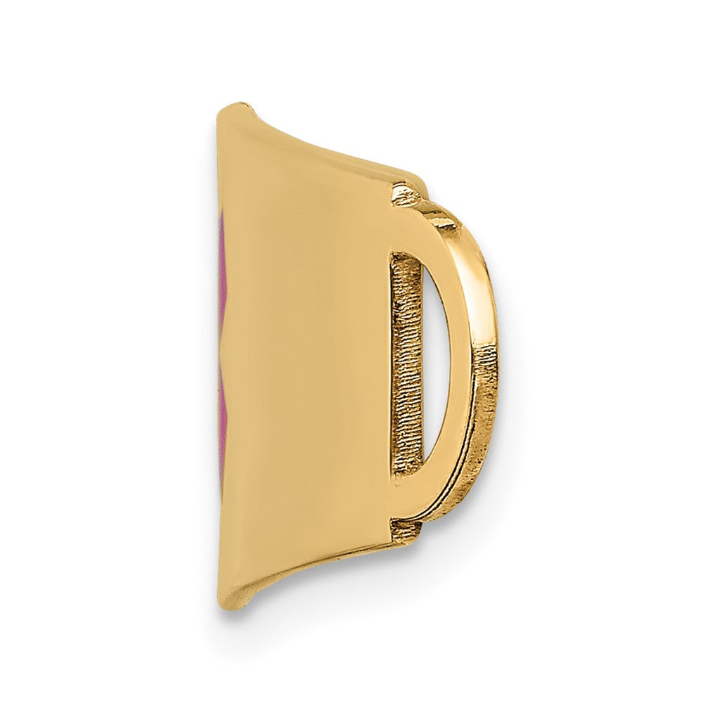14k Red Enamel Medical Jewelry ID Plate