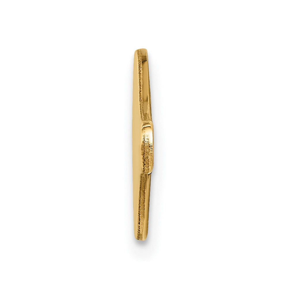 14k Red Enamel Medical Jewelry ID Plate