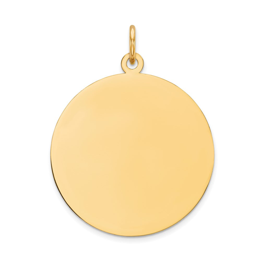 10K  Plain .032 Gauge Circular Engravable Disc Charm