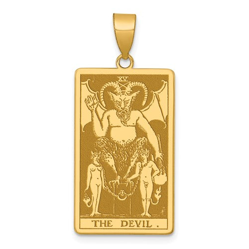 14ky The Devil Tarot Card Pendant