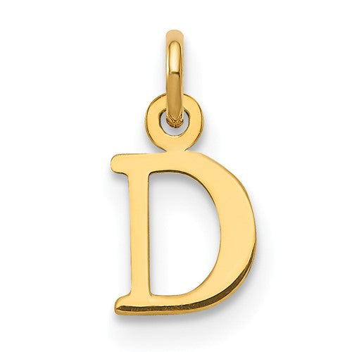 14kr Cutout Letter D Initial Pendant