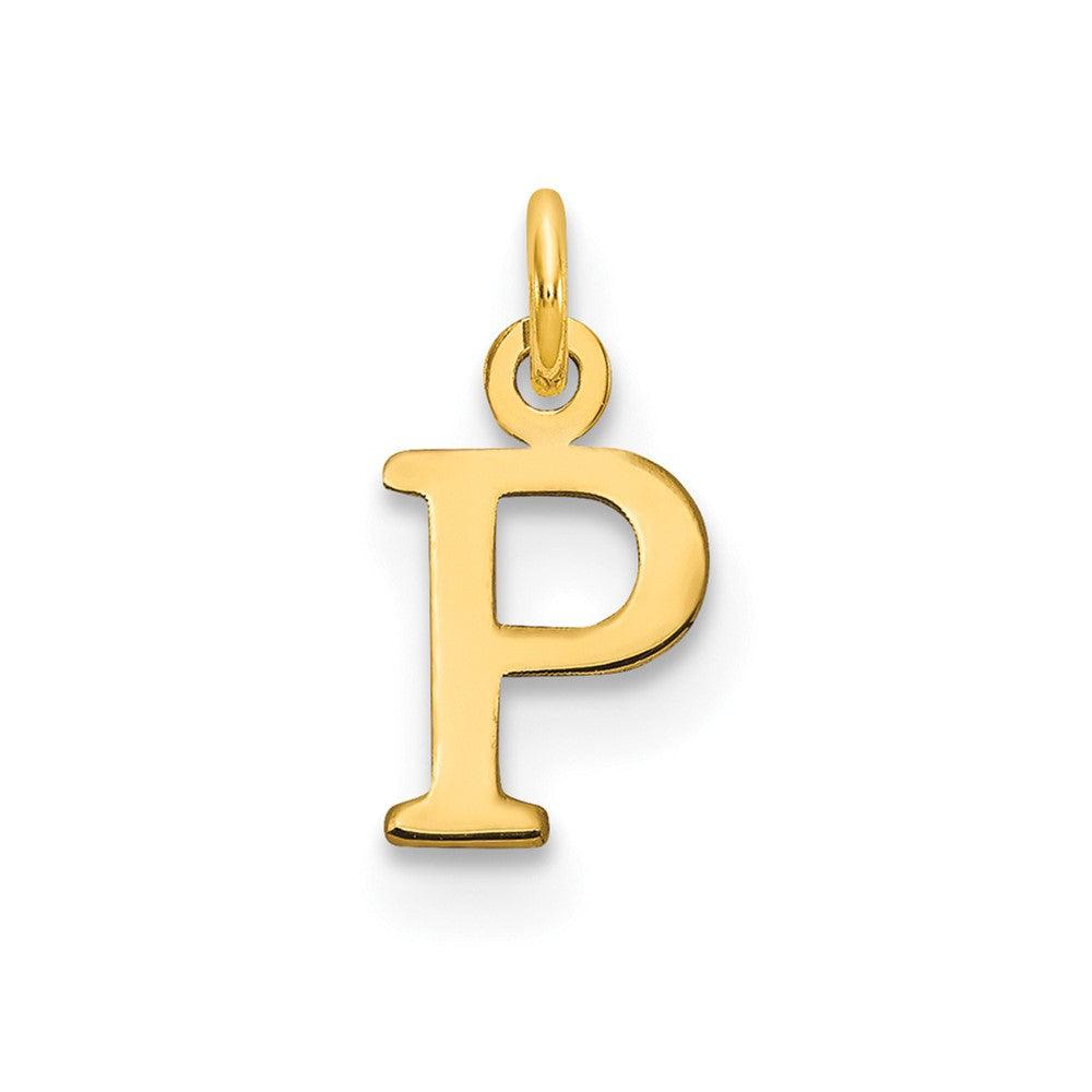 14kr Cutout Letter P Initial Pendant