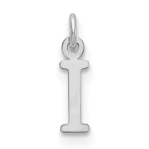 14kw Cutout Letter I Initial Pendant