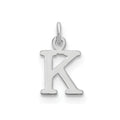14kw Cutout Letter K Initial Pendant