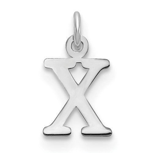 14kw Cutout Letter X Initial Pendant