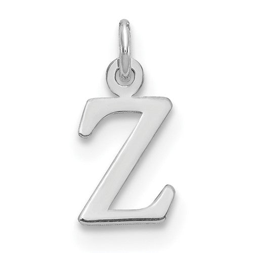 14kw Cutout Letter Z Initial Pendant
