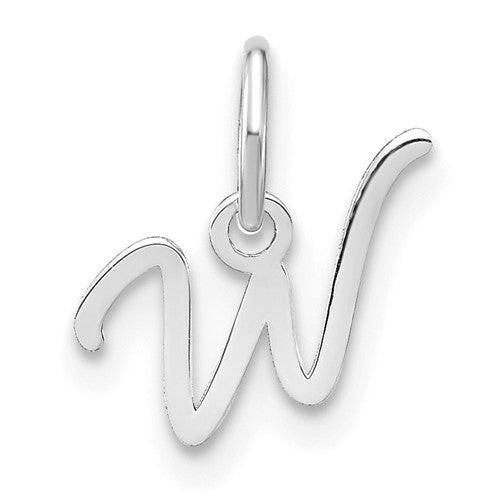 14KW Upper case Letter W Initial Charm