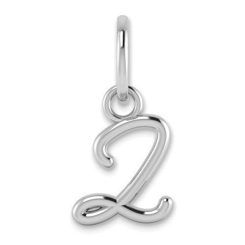 14KW Upper case Letter Z Initial Charm