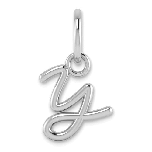14KW Upper case Letter Y Initial Charm