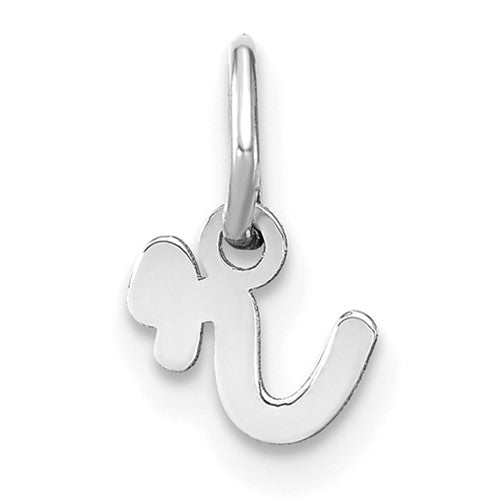 14KW Lower case Letter R Initial Charm