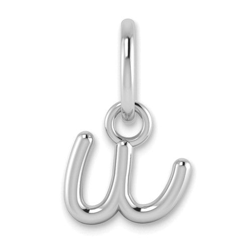 14KW Lower case Letter U Initial Charm