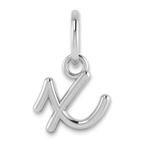 14KW Lower case Letter X Initial Charm