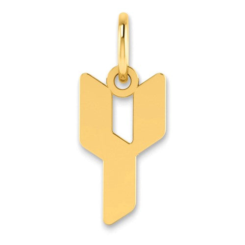14KY Letter Y Initial Pendant