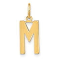 14ky Letter M Initial Pendant
