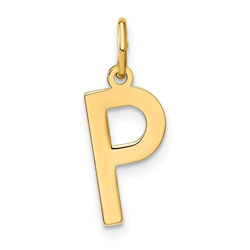 14ky Letter P Initial Pendant