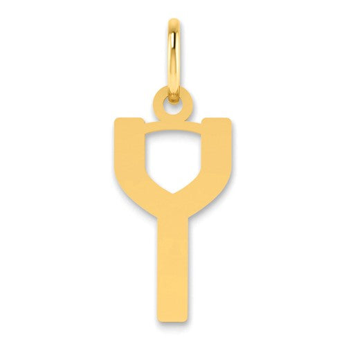 14ky Letter Y Initial Pendant